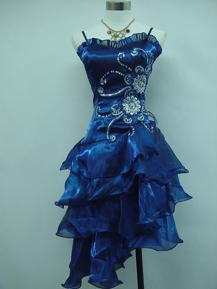 Black Chiffon Beaded Mini Satin Short Prom Dress Homecoming Dress