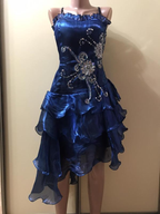 Black Chiffon Beaded Mini Satin Short Prom Dress Homecoming Dress
