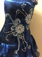 Black Chiffon Beaded Mini Satin Short Prom Dress Homecoming Dress