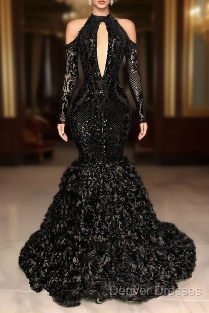 Black Long Prom Dress Formal Evening Dress