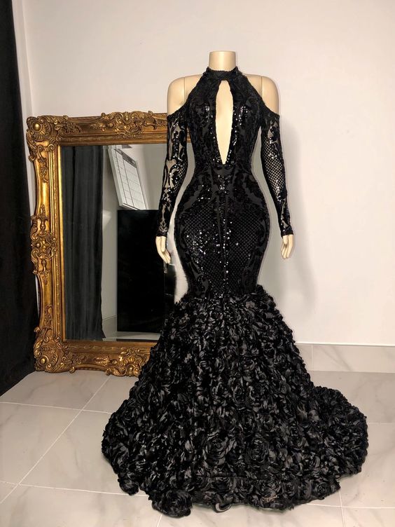 Black Long Prom Dress Formal Evening Dress Main image