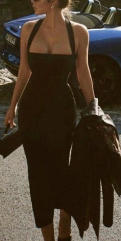 Black Long Prom Dress Party Dress With Slit