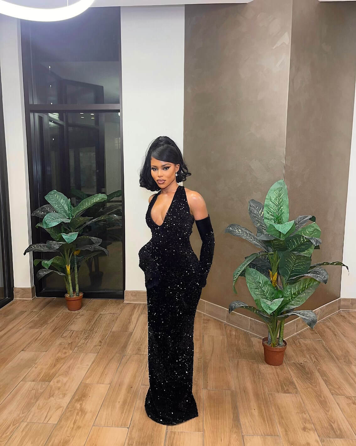 Black Mermaid Long Prom Dress, Fashion Evening Dress Secondary image