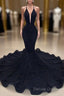 Black Mermaid Prom Dress