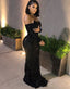 Black Prom Dress, Graduation Party Dress, Prom Dress Sequins