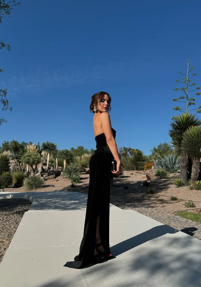 Black Prom Dress Sexy Slit Prom Dress Birthday Outfits