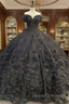 Black quinceanera dress Ball Gown Prom Dress Evening Gown
