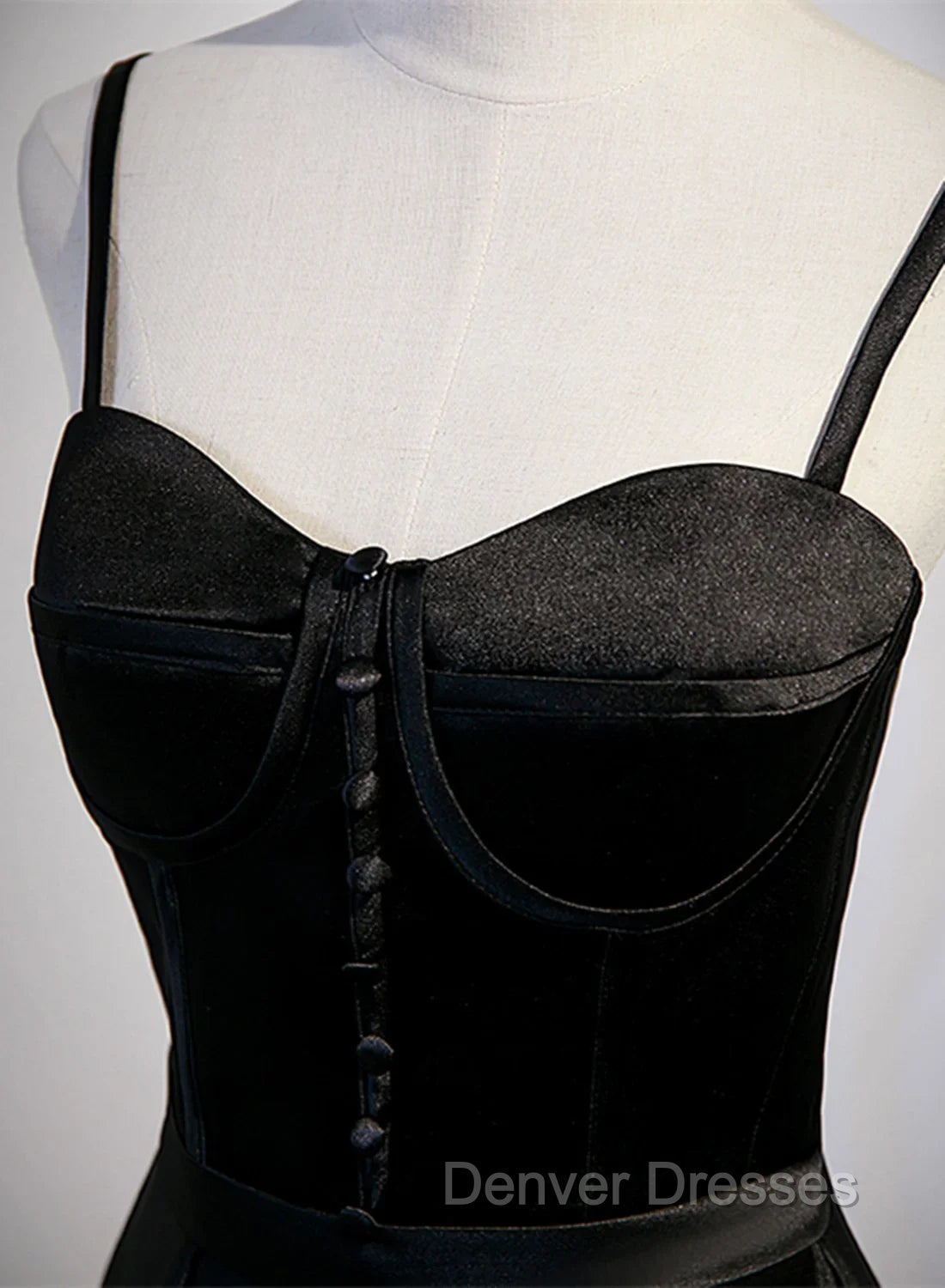 Black Satin Long Party Dress Black Simple Junior Prom Dress prom Dress shops