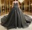Black Strapless Dress Sweetheart Tulle Quinceanera Dress