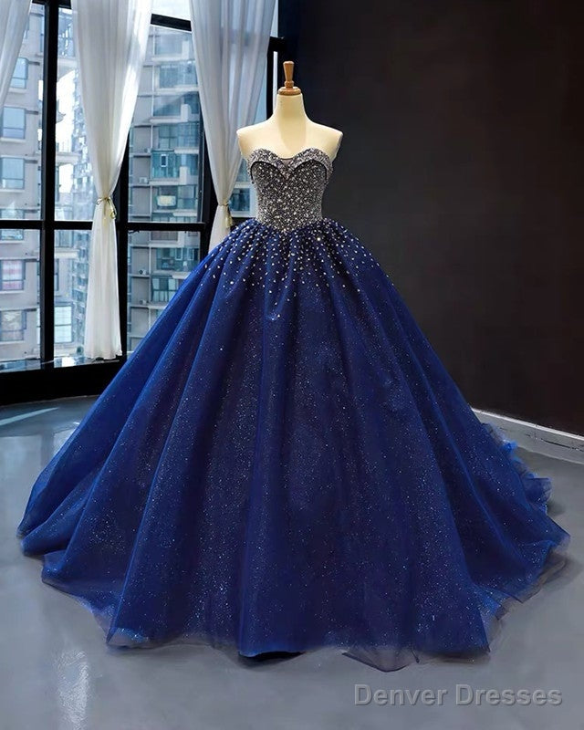 Black Tulle Ball Gown Dresses Sweetheart Beaded Secondary image