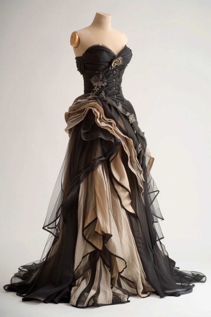Black Tulle Long Prom Dress Charming Evening Dress Secondary image