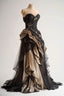 Black Tulle Long Prom Dress Charming Evening Dress
