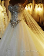 Bling Bling Wedding Dress Crystal Beaded Sweetheart