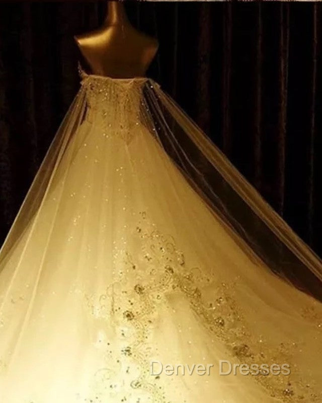 Bling Bling Wedding Dress Crystal Beaded Sweetheart