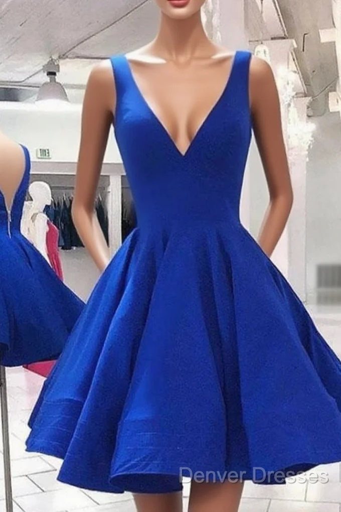 Blue Homecoming Dress, Blue Formal Evening Dress Main image