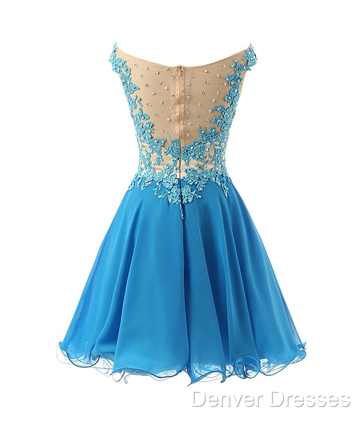 Blue Homecoming Party Dress Secondary image