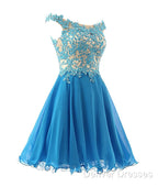 Blue Homecoming Party Dress