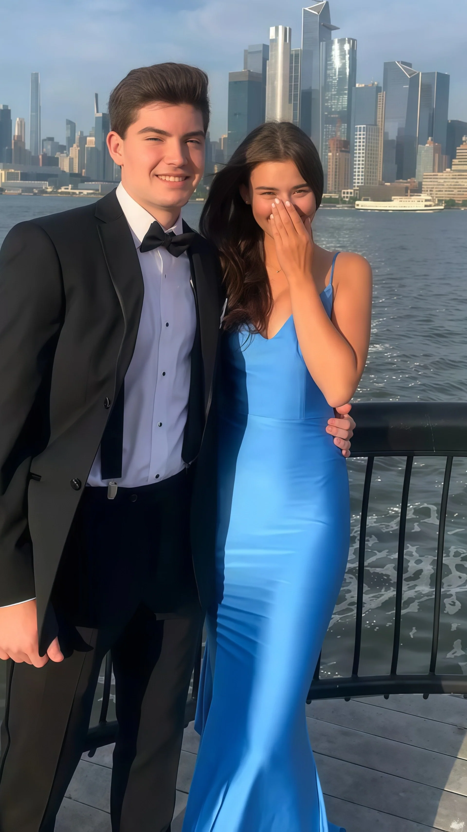 Blue Prom Dress, Mermaid Prom Dress Open Back Evening Dress
