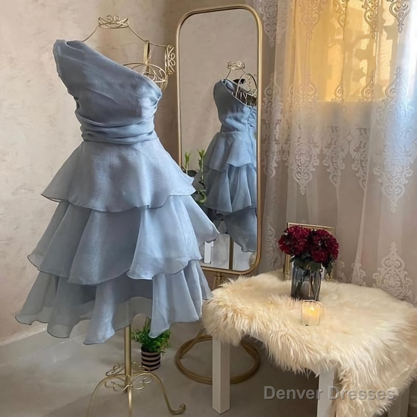 Blue Short Party Dress Homecoming Dress Secondary image
