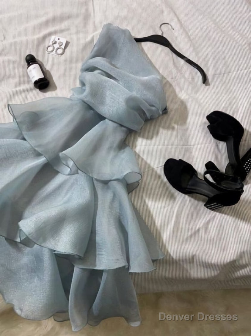 Blue Short Party Dress Homecoming Dress Main image