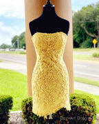 Bodycon Homecoming Dresses Lace Embroidery