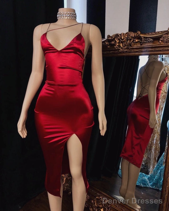 Bridelily Backless Burgundy Neckline Prom Dresses Secondary image