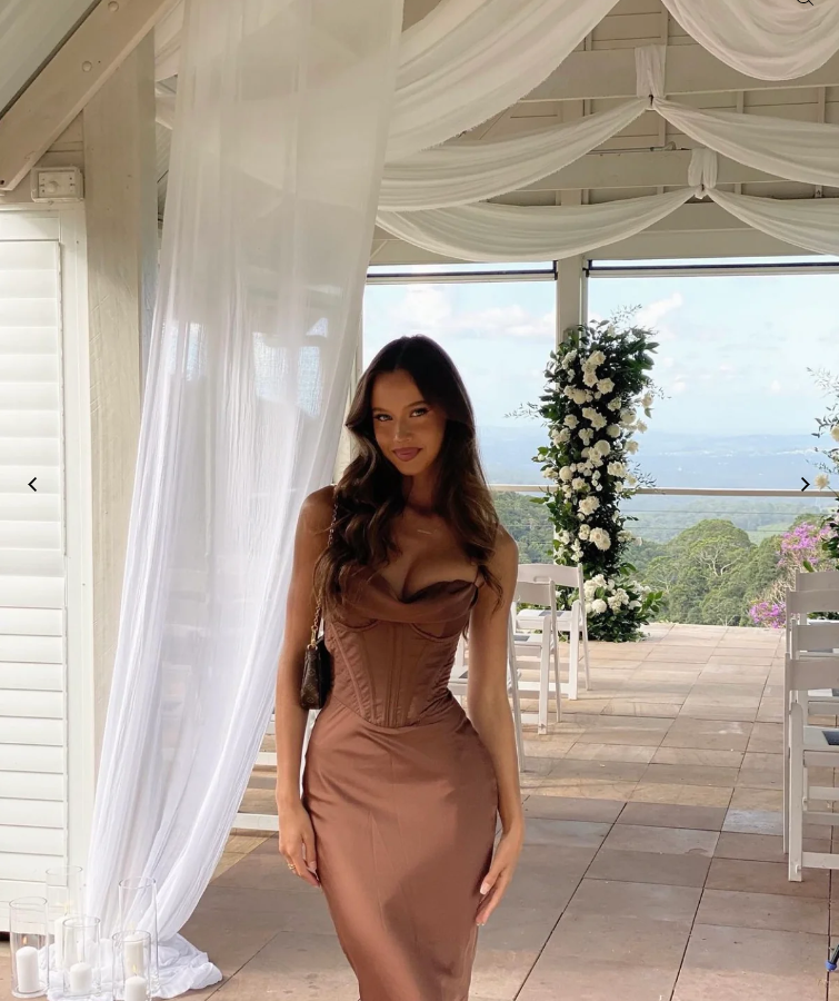 Brown Prom Dress Sexy Prom Dress Birthday Outfits