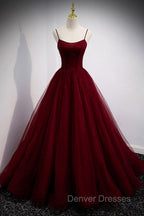Burgundy Ballgown Long Prom Dress with Removable Jacket