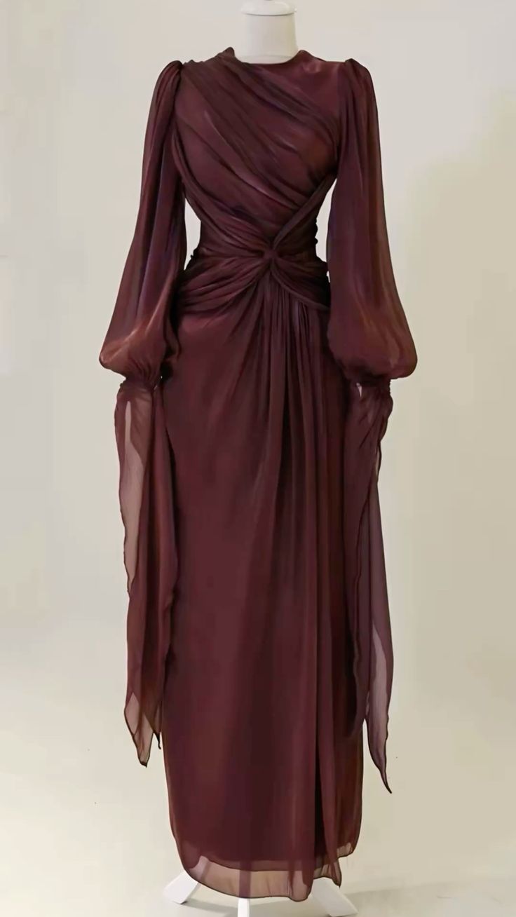 Burgundy Evening Dress A Line Long Prom Gowns Main image