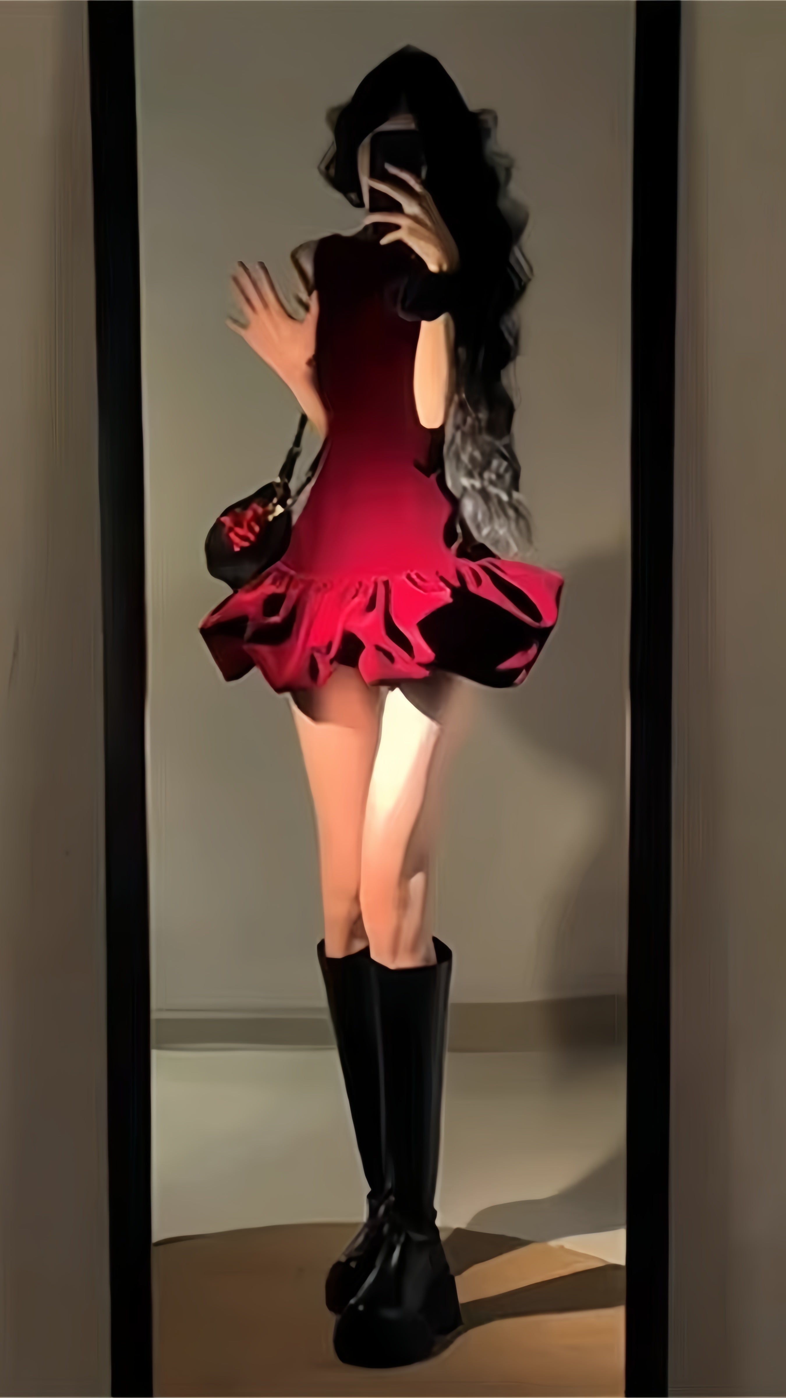 Burgundy Prom Dress Sleeveless Mini Party Dress Short Graduation Dress Cocktail Outfits Main image