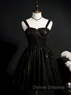 Burgundy Sweetheart Neck Tulle Sequin Short Prom Dress, Puffy Cute Homecoming  Dress