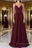 Burgundy tulle lace long prom Dress burgundy lace evening Dress