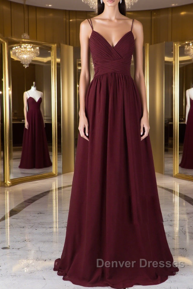 Burgundy tulle lace long prom Dress burgundy lace evening Dress Main image