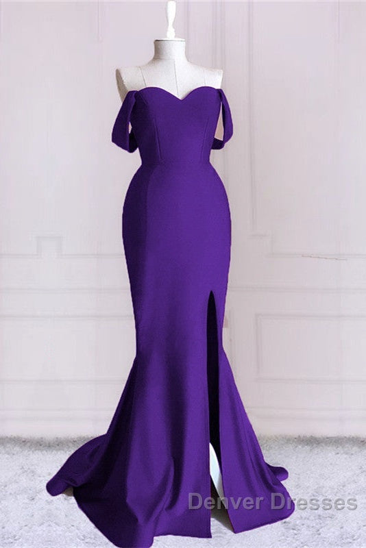 Burnt Orange Mermaid Dress Off The Shoulder With Slit Secondary image