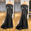 Modest Evening Dresses, Black Evening Dress, Prom Dress