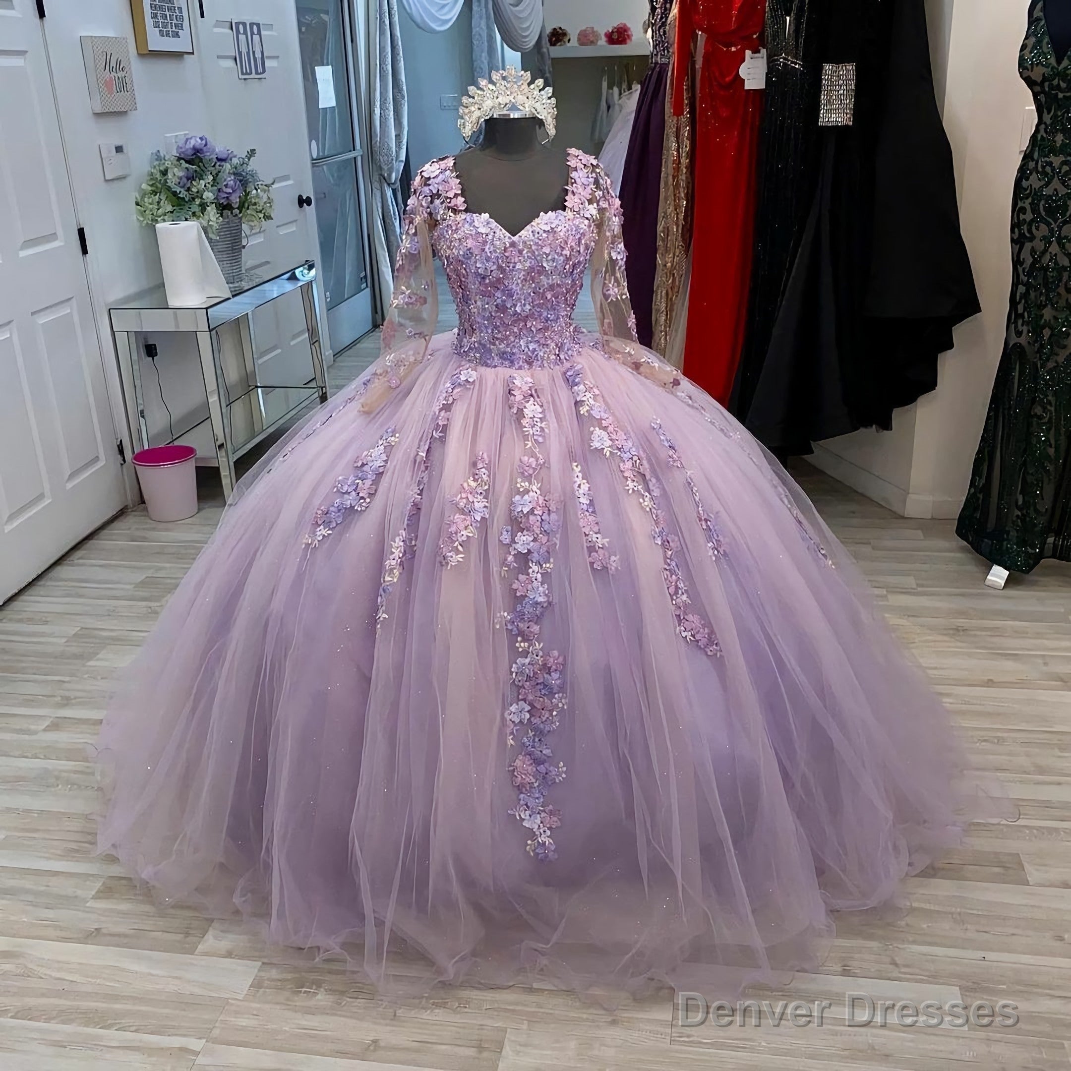 Lavender Prom Ball Gown Main image