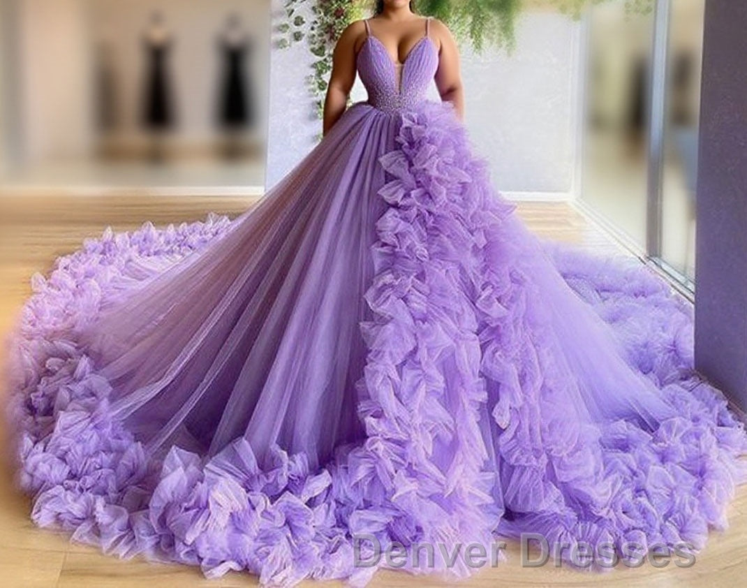 Unique prom Dress evening gowns Wedding Dress with Train prom Dress Main image