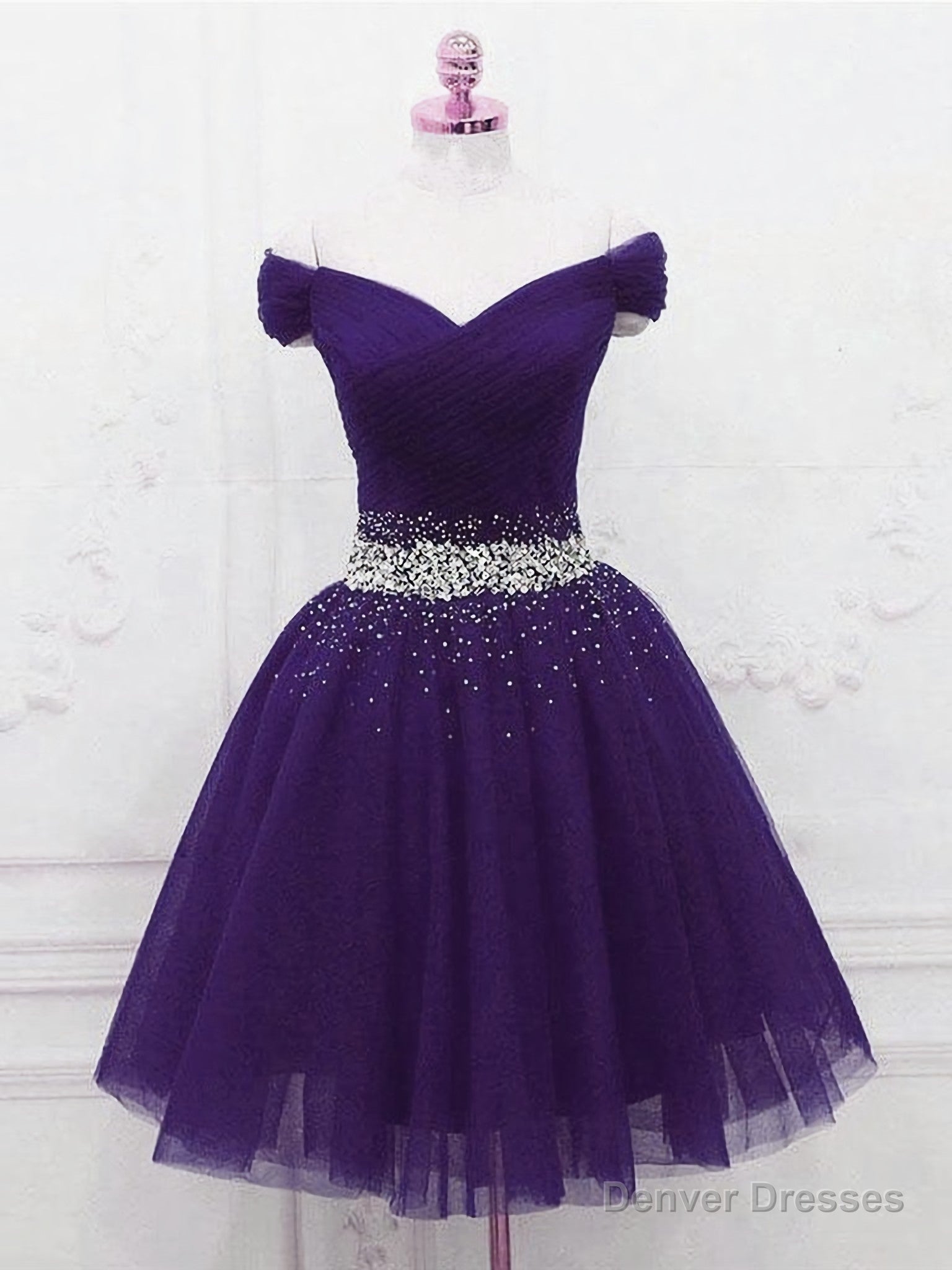 Purple Homecoming Dress, Party Dress Main image