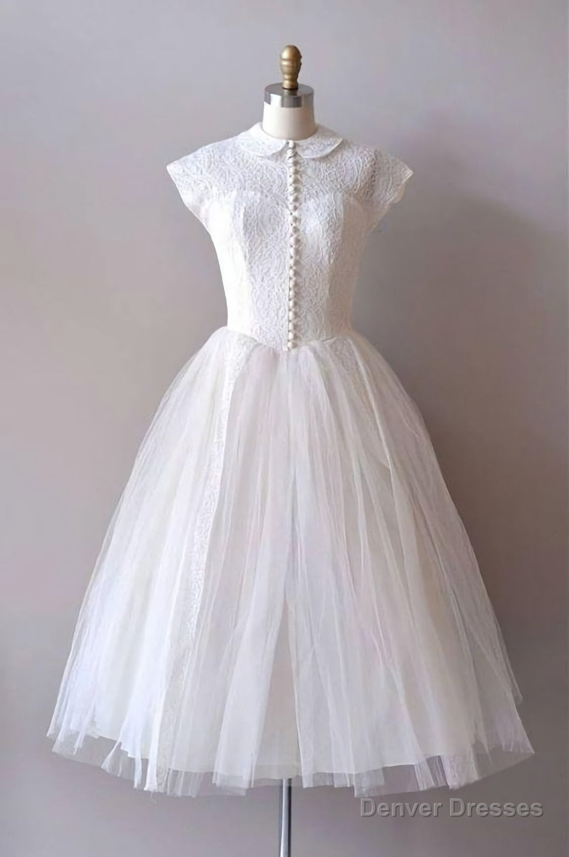 Vintage White Homecoming Dress