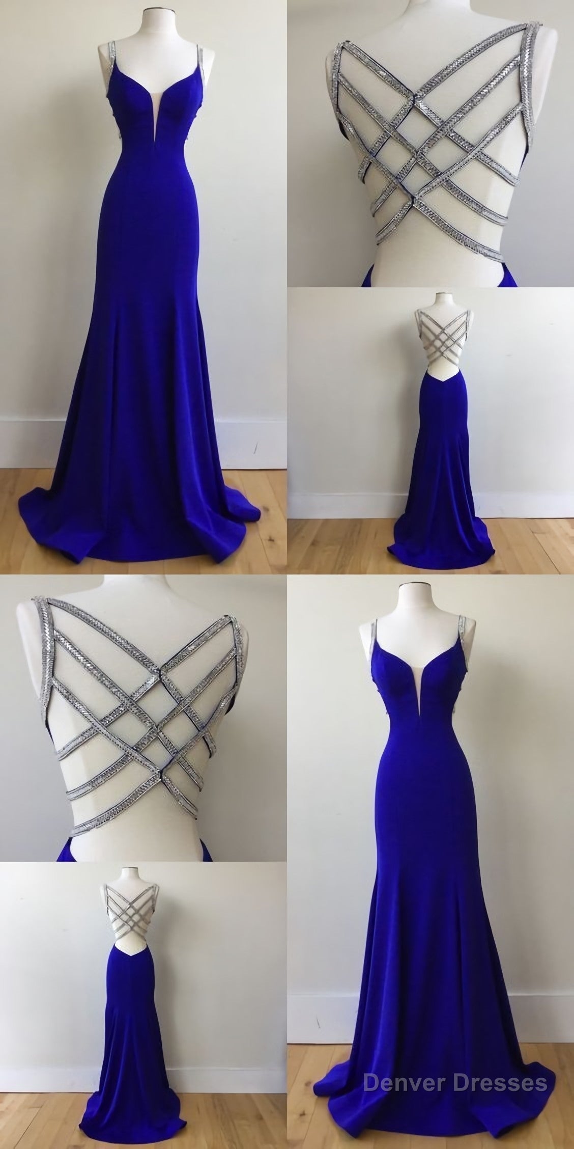 Royal Blue Prom Dress, For Teens Prom Dresses, Graduation School Party Gown Main image
