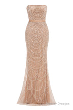 Sage Green Beading Prom Dresses Sweep Train High Neck Zipper Sleeveless Evening Dresses