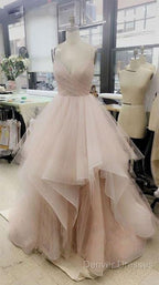 Champagne Prom Dress, White Prom Dress, Pink Prom Dress, ChampagneWhitePink Wedding Dress, ChampagneWhitePink Formal Dress