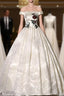 Champagne Satin Embroidery Appliques Quinceanera Dress