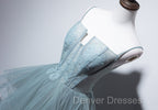 Charming Green Tulle Straps Layers Long Formal Dress, Tulle Party Dress Prom Dress
