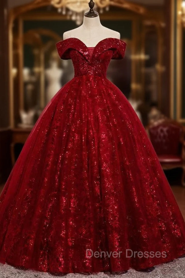 Charming Lace Sweetheart Off Shoulder Gown, Prom Party Dress