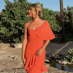 Charming Prom Dress Orange Evening Dress