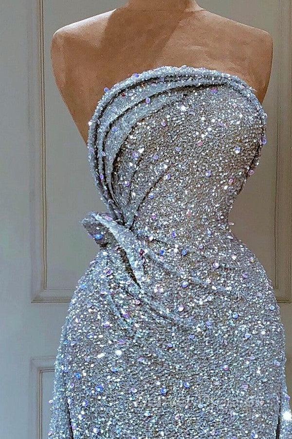 Charming Starpless Sequins Beads Long Prom Dress Overskirt Secondary image