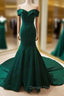 Charming Sweetheart Long Mermaid Gown, Green Party Dress