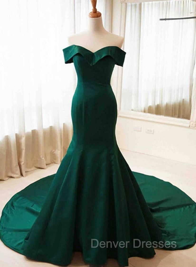 Charming Sweetheart Long Mermaid Gown, Green Party Dress Main image