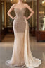Charming Sweetheart Sleeveless Mermaid Prom Dress With Beads Long